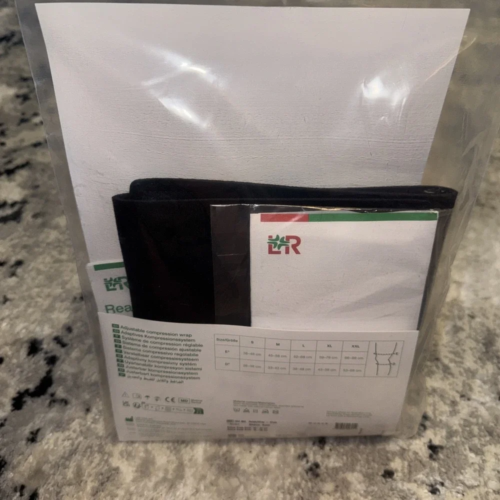 L&R Readywrap Knee Size Medium Black New